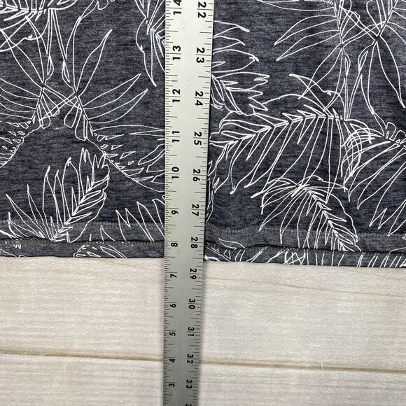 Angels Forever Young Top Womens 3X Blue Palm Floral Tank Stretch Cotton NWT - Picture 4 of 7